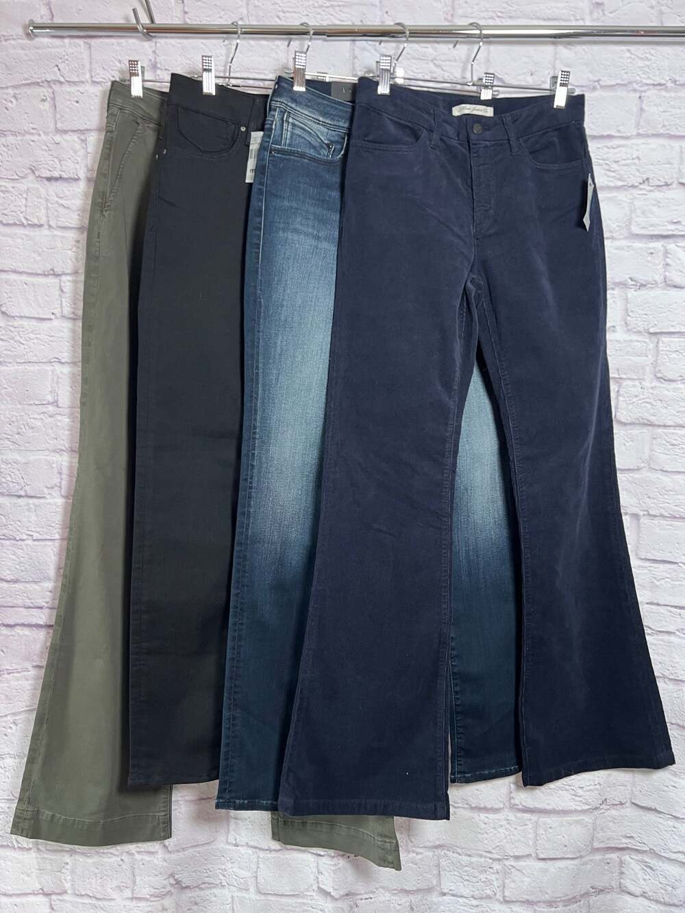 NWT Mavi Women's Jeans Lot of 4 Size 27 29 Mid Rise Skinny Corduroy Denim Bundle